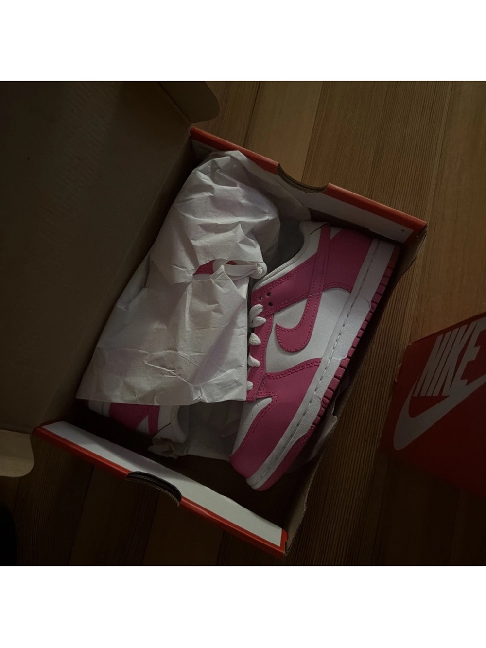 Nike Red and White Shoe Boxes (Pair)